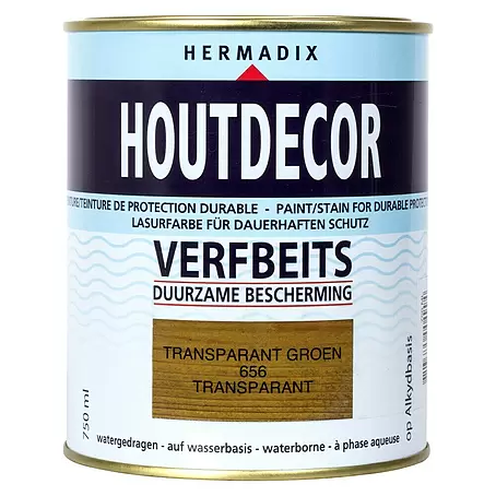 Hermadix  Houtbeits houtdecor 656 transparant groen