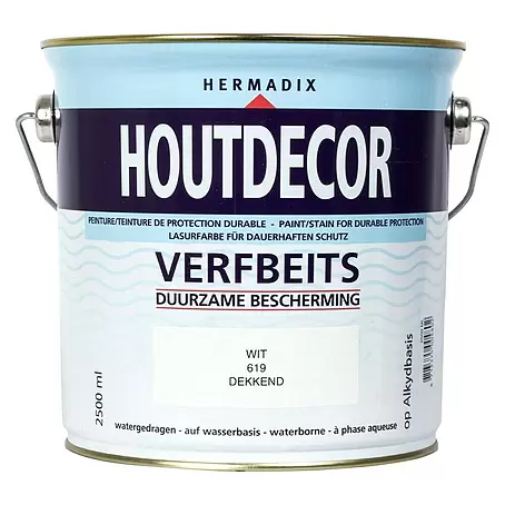 Hermadix  Houtbeits houtdecor 619 wit