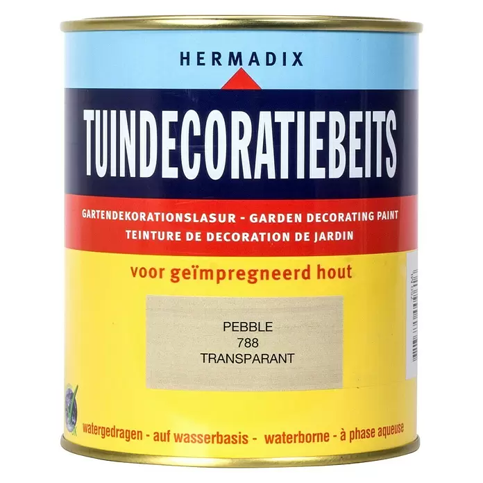 Hermadix Houtbeits voor tuindecoratie 788 pebble - 750 ml, Pebble, Mat - Vooraanzicht