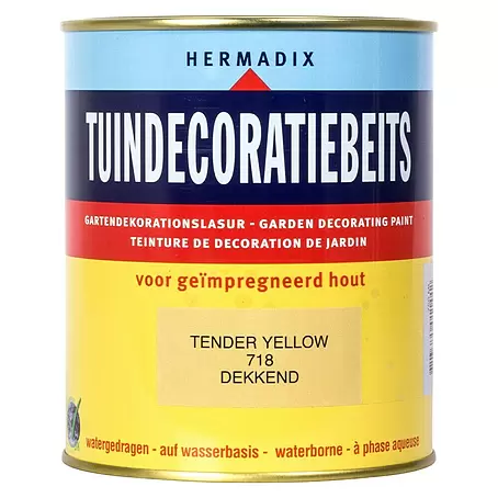 Hermadix  Houtbeits voor tuindecoratie 718 tender yellow