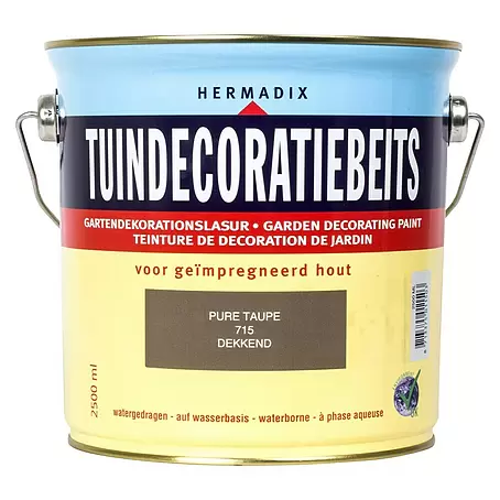 Hermadix  Houtbeits voor tuindecoratie 715 pure taupe