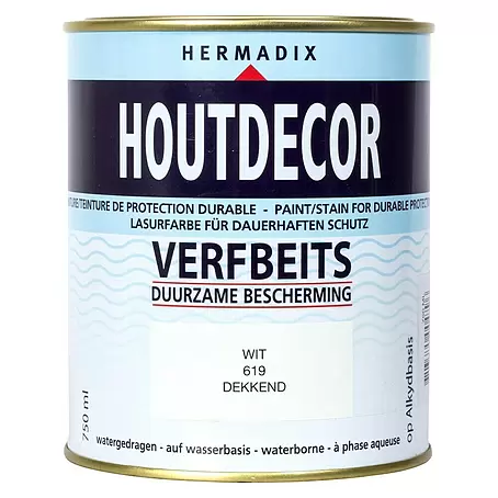 Hermadix  Houtbeits houtdecor 619 wit