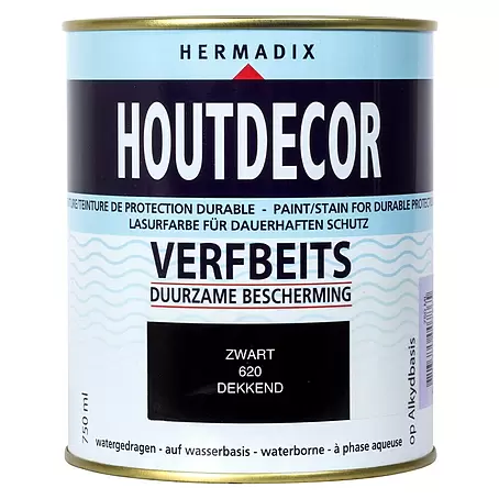 Hermadix  Houtbeits houtdecor 620 zwart