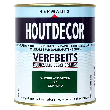 Hermadix  Houtbeits houtdecor 621 waterland groen