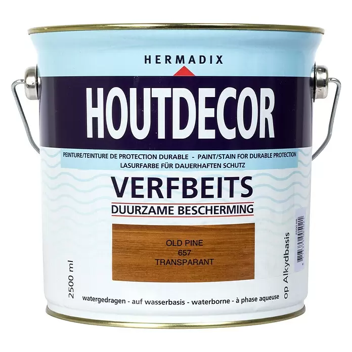 Hermadix Houtbeits houtdecor 657 old-pine - Old Pine, 2,5 l, Zijdeglans - Vooraanzicht