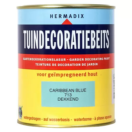 Hermadix  Houtbeits voor tuindecoratie 713 caribbean blue