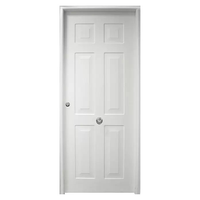 THT Puerta de entrada de seguridad exterior Saga M100 Yedra - 90 x 210 cm, Apertura según normativa: Derecha, Blanco - Vista frontal