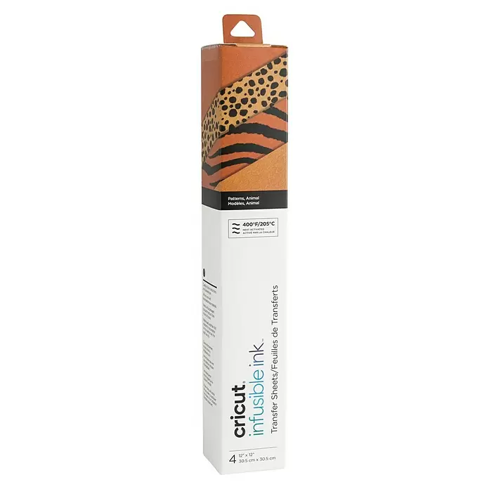 Cricut Transferfolie Infusible Ink - 4 Stk., Animal Prints, L x B: 30,5 x 30,5 cm - Vorderansicht