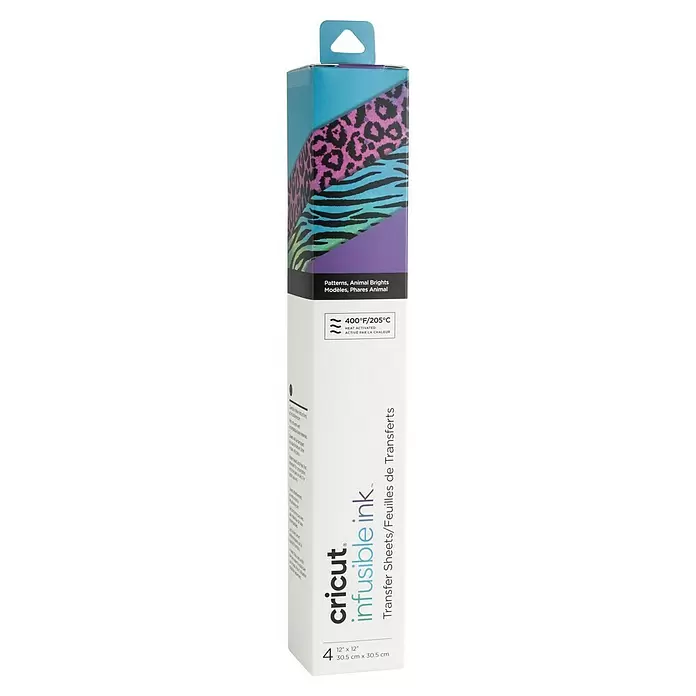Cricut Transferfolie Infusible Ink - 4 Stk., Animal Brights, L x B: 30,5 x 30,5 cm - Vorderansicht