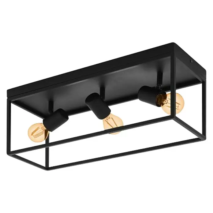 Eglo Plafondlamp Silentina - 120 W, l x b x h: 54 x 18 x 20,5 cm, E27 - Diagonaal zicht