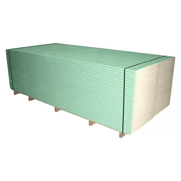 Siniat Gipsplaat Hydro - 1.200 x 600 x 9,5 mm, Geïmpregneerd - Diagonaal zicht
