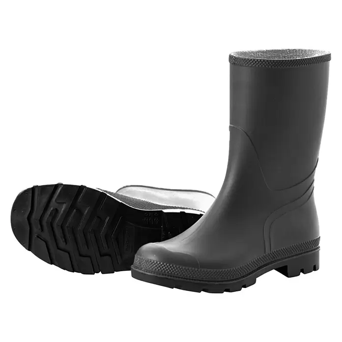 Scheibler PVC-Stiefel - Schuhgröße: 45, Schwarz, Ausführung: Halbhoch - Diagonale Ansicht