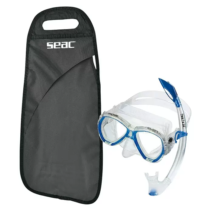 Seac Sub Set de buceo Elba Jr - Azul, Válvula de salida de agua - Vista angular