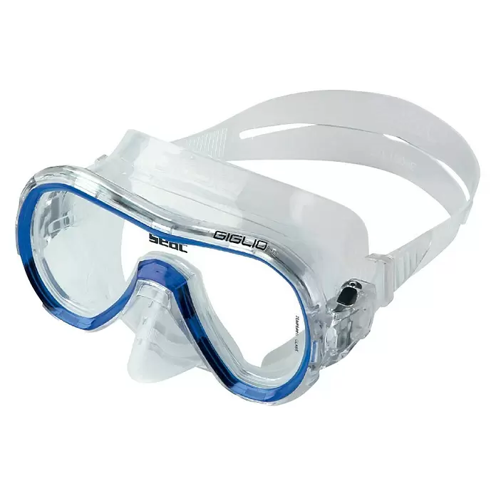 Seac Sub Set de buceo Giglio Jr - Azul, Válvula de salida de agua - Vista angular