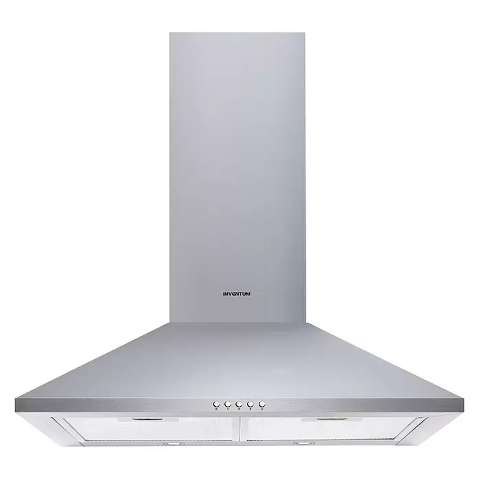 Inventum Schouwafzuigkap AKP60RVS - Breedte: 59,5 cm, Max. afzuigprestatie: 380 m³/u, Roestvrij staal - Vooraanzicht