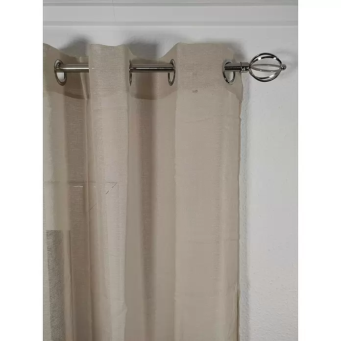 Visillo para ventana Valerie textura - An x Al: 140 x 270 cm, 100% poliéster, Beige - Primer plano