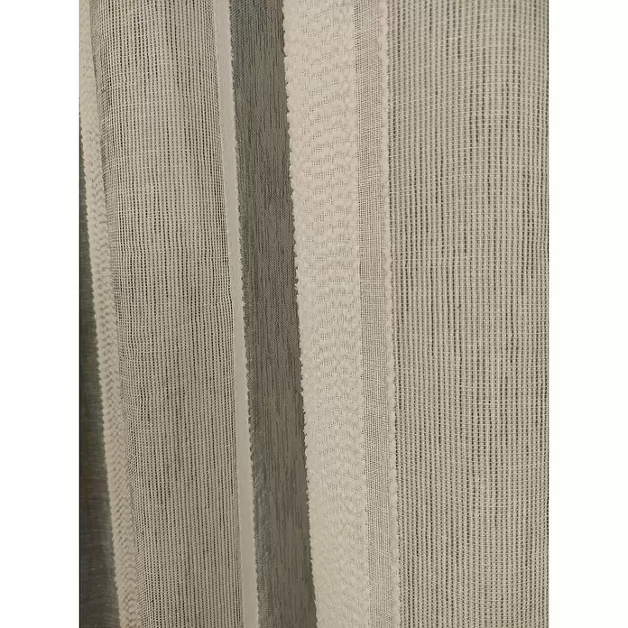 Visillo para ventana Candy estructura - An x Al: 140 x 270 cm, 100% poliéster, Azul/Gris - Primer plano
