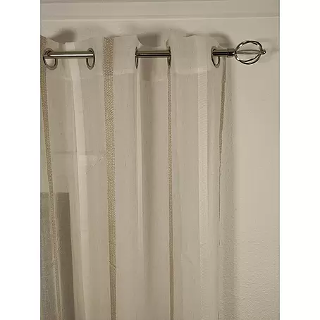 Visillo para ventana Franja bicolor