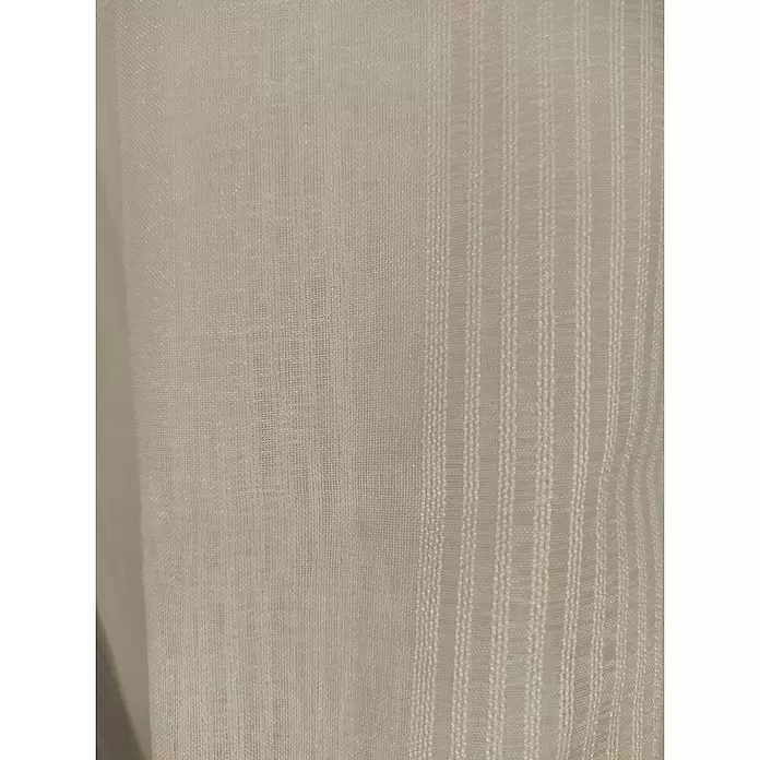 Visillo para ventana Franjas - An x Al: 140 x 270 cm, 100% poliéster, Blanco - Primer plano