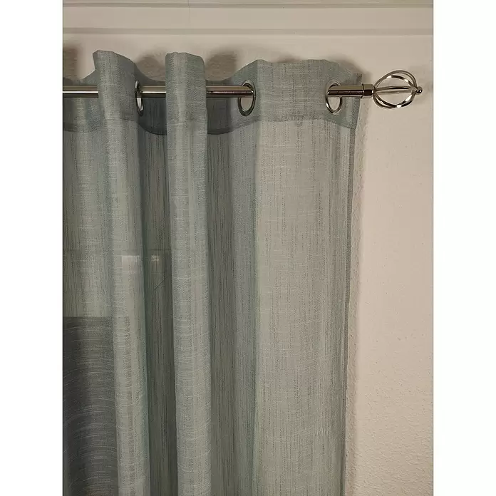 Visillo para ventana Matrix suave - An x Al: 140 x 270 cm, 100% poliéster, Azul - Primer plano