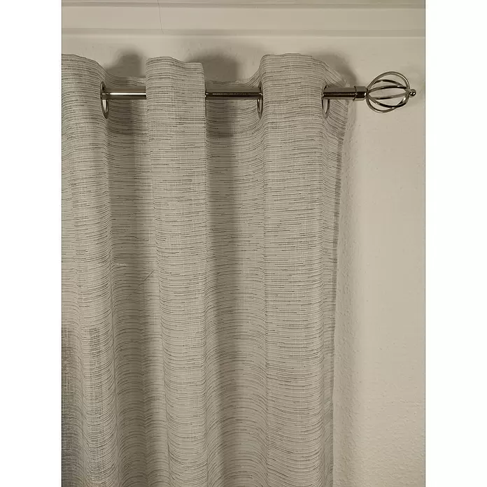Visillo para ventana Ankara - An x Al: 140 x 270 cm, 100% poliéster, Gris - Primer plano