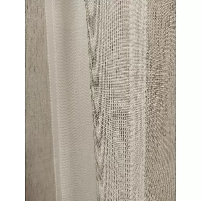 Visillo para ventana Candy estructura - An x Al: 140 x 270 cm, 100% poliéster, Beige - Primer plano