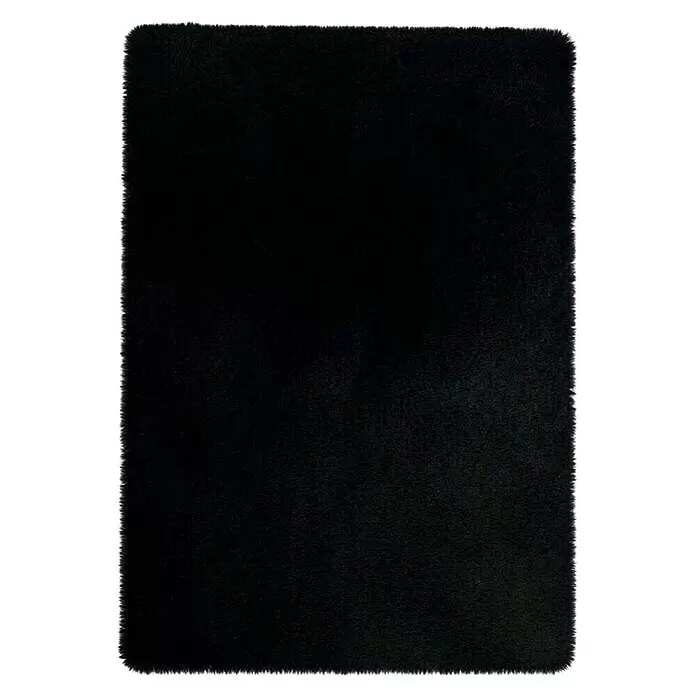 Kupaonski tepih Happy - 40 x 60 cm, Crne boje - Pogled sprijeda