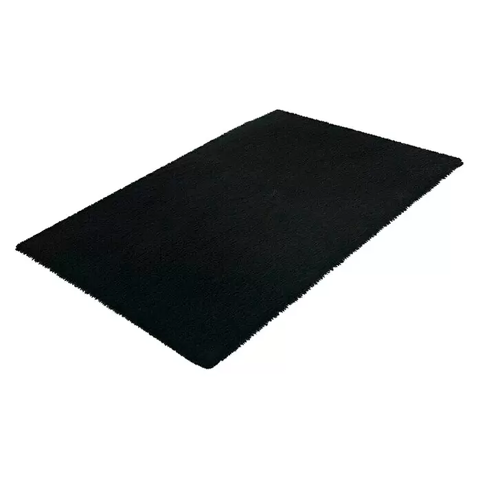 Kupaonski tepih Happy - 40 x 60 cm, Crne boje - Dijagonalni pogled