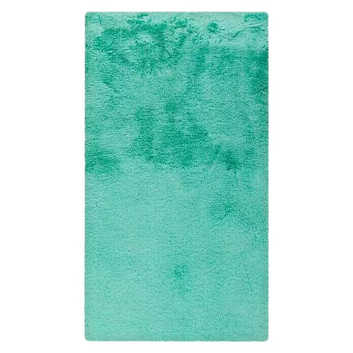 Badteppich Happy - 50 x 90 cm, Mint, 100% Polyester - Vorderansicht