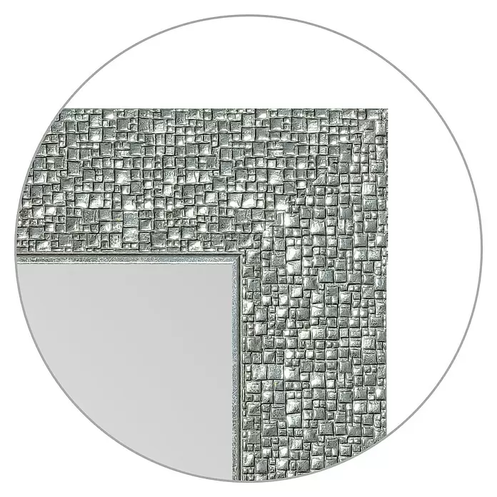 Espejo de pared Milán - 53,5 x 155,5 cm, Negro/Gris - Primer plano