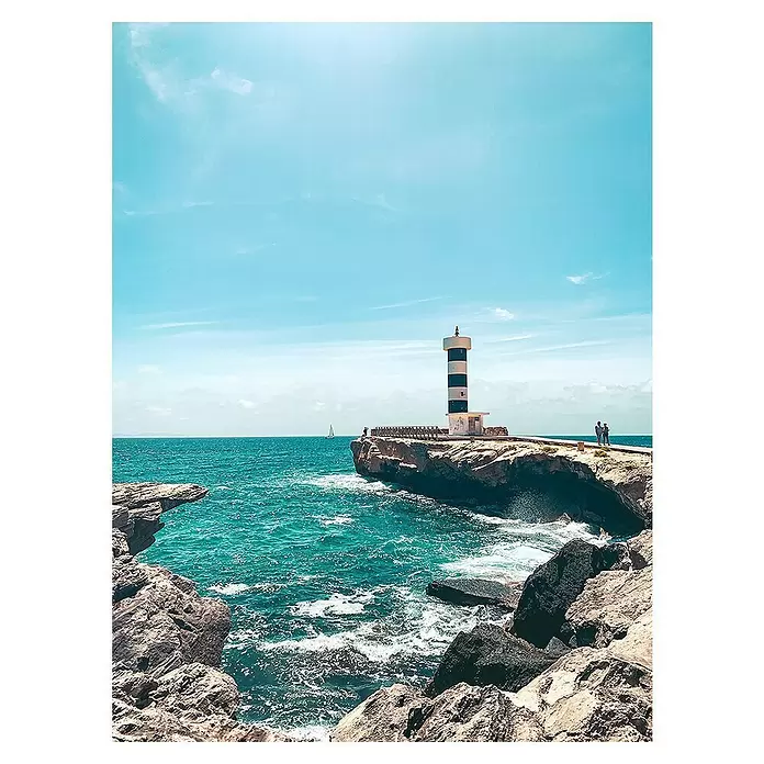Póster Mallorca - Faro, An x Al: 60 x 80 cm - Vista superior
