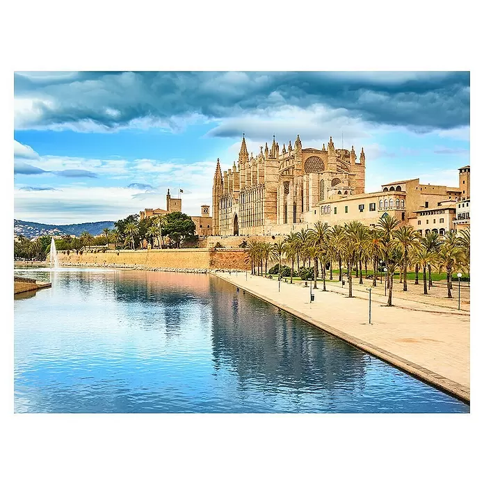 Póster Mallorca - Catedral, An x Al: 80 x 60 cm - Vista superior