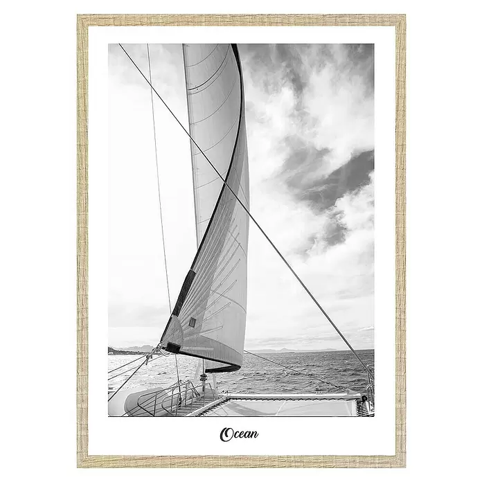 Cuadro Velero Haya - Escena marina, An x Al: 50 x 70 cm - Vista superior