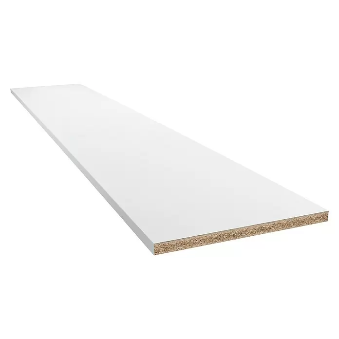 CUCINE Küchenarbeitsplatte nach Maß 9410 Neutral White - Max. Zuschnittsmaß: 365 x 63,5 cm, Stärke: 3,8 cm - Diagonale Ansicht