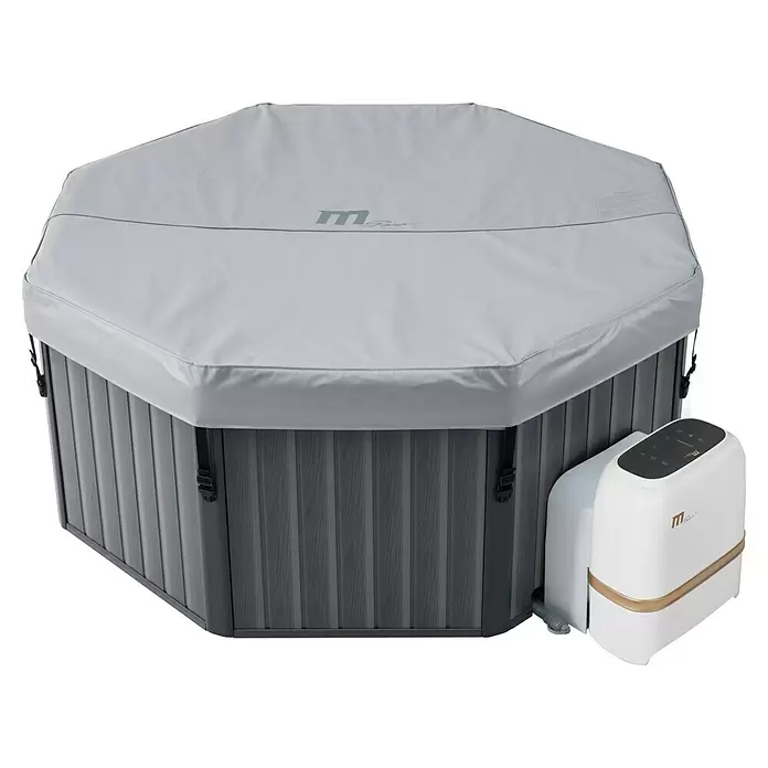 Außen-Whirlpool Tuscany - 193 x 193 x 73 cm, 1.000 l, Geeignet für: 4 - 6 Personen - Diagonale Ansicht