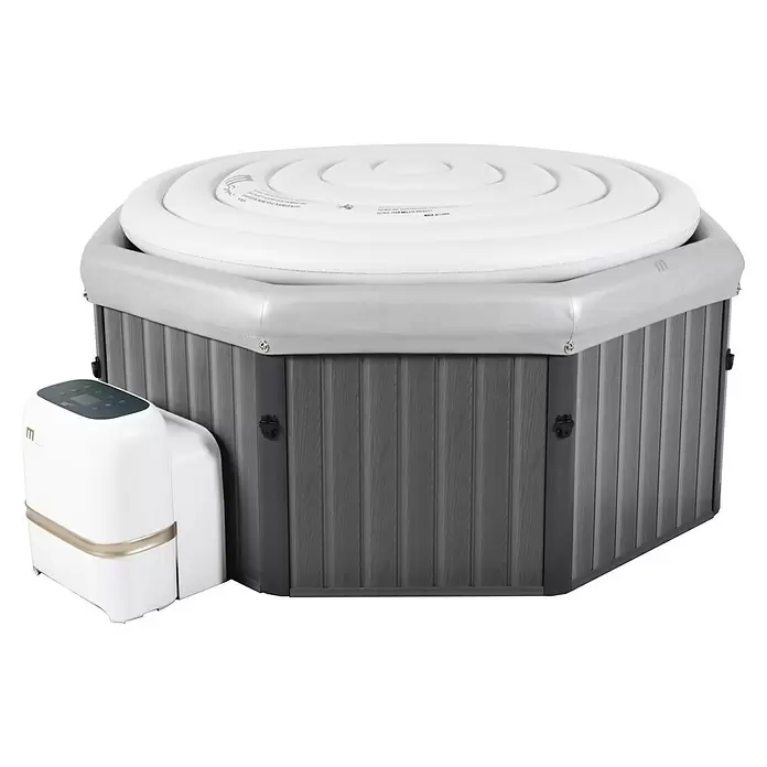 Außen-Whirlpool Tuscany - 193 x 193 x 73 cm, 1.000 l, Geeignet für: 4 - 6 Personen - Diagonale Ansicht