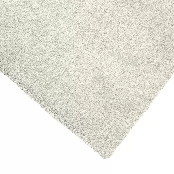 Alfombra de pelo corto Toscana - Blanco, 120 x 170 cm, 100% Poliéster - Primer plano