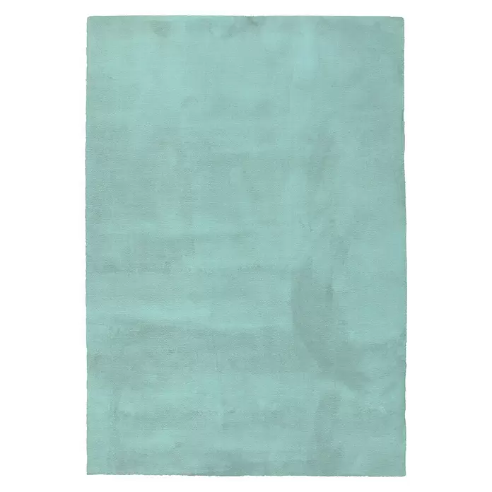 Alfombra de pelo corto Toscana - Turquesa, 110 x 60 cm, 100% Poliéster - Vista descendente