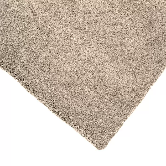 Alfombra de pelo largo Bolonia - Taupe, 115 x 60 cm, 100% Poliéster - Primer plano