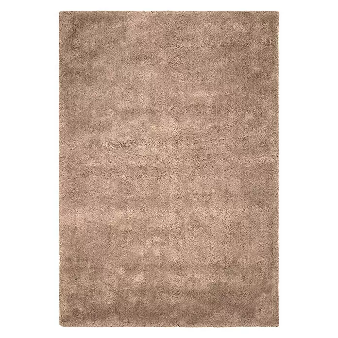 Alfombra de pelo largo Bolonia - Taupe, 115 x 60 cm, 100% Poliéster - Vista descendente