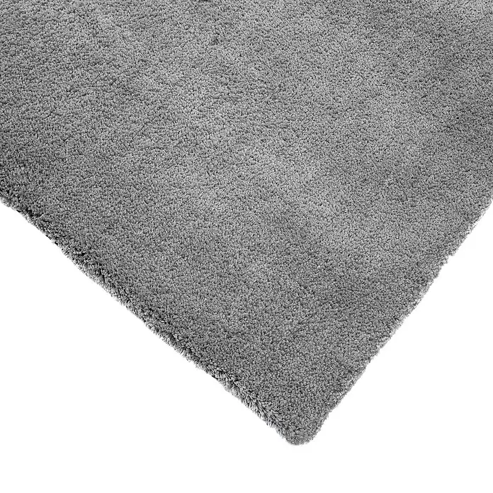 Alfombra de pelo largo Bolonia - Gris, 230 x 160 cm, 100% Poliéster - Primer plano