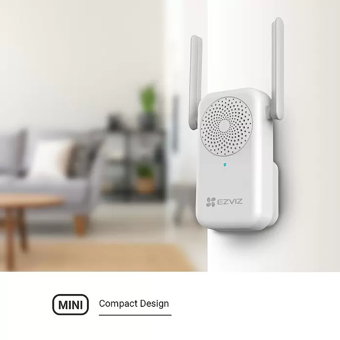 EZVIZ Funk-Türgong DB1C - L x B x H: 35 x 55 x 100 mm, Übertragung: WLAN - Anwendungsbeispiel