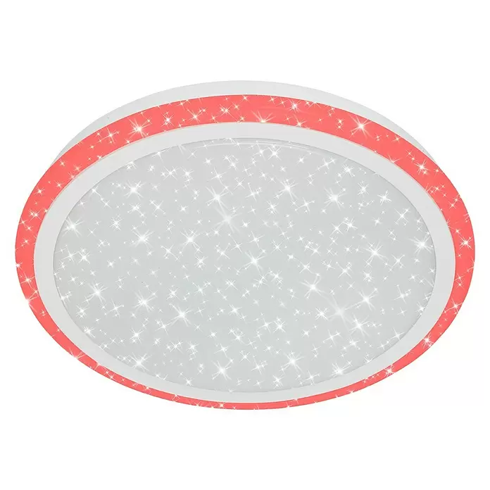 Brilo Plafón LED redondo Edge - 24 W, Ø x Al: 410 x 70 mm, Blanco, RGB - Vista ascendente