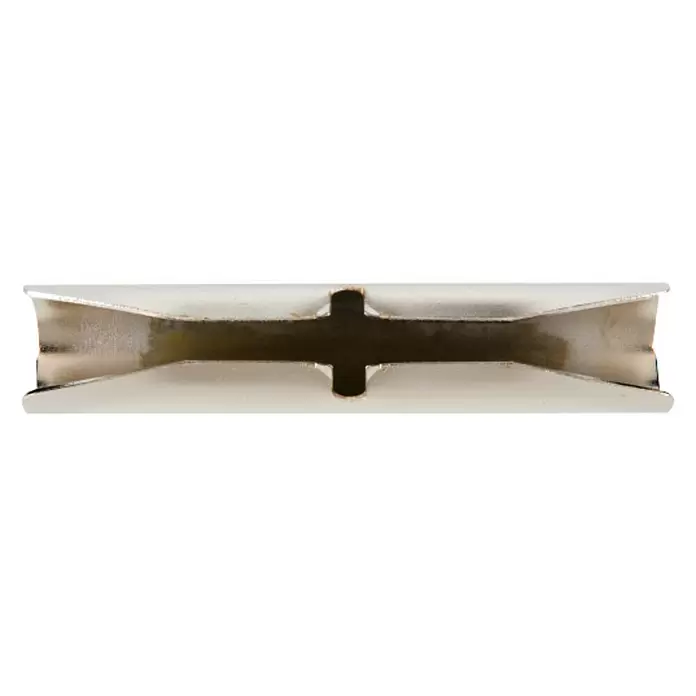 Elemento de unión de barra Ferro deco - 9,3 x 1,4 x 1,4 cm, Gris - Vista descendente