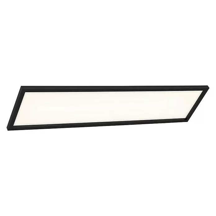 Briloner LED-Panel - 36 W, L x B x H: 119,5 x 29,5 x 8 cm, Schwarz, Warmweiß - Ansicht von unten