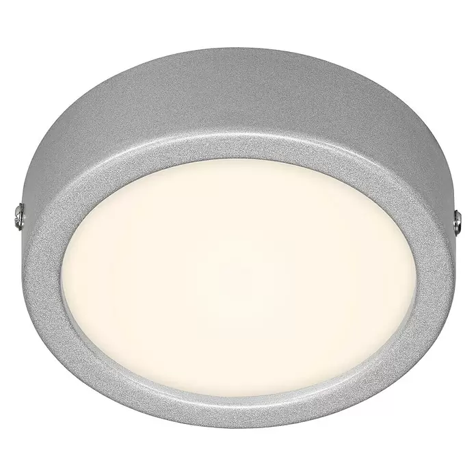 Briloner Plafón LED redondo Fire - Ø x L: 120 mm x 3,2 cm, Cromo - Vista ascendente