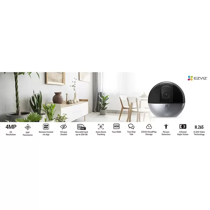 EZVIZ Überwachungskamera C6W - Erfassungswinkel: 360 °, Erfassungsreichweite: 10 m (Infrarot) - Anwendungsbeispiel