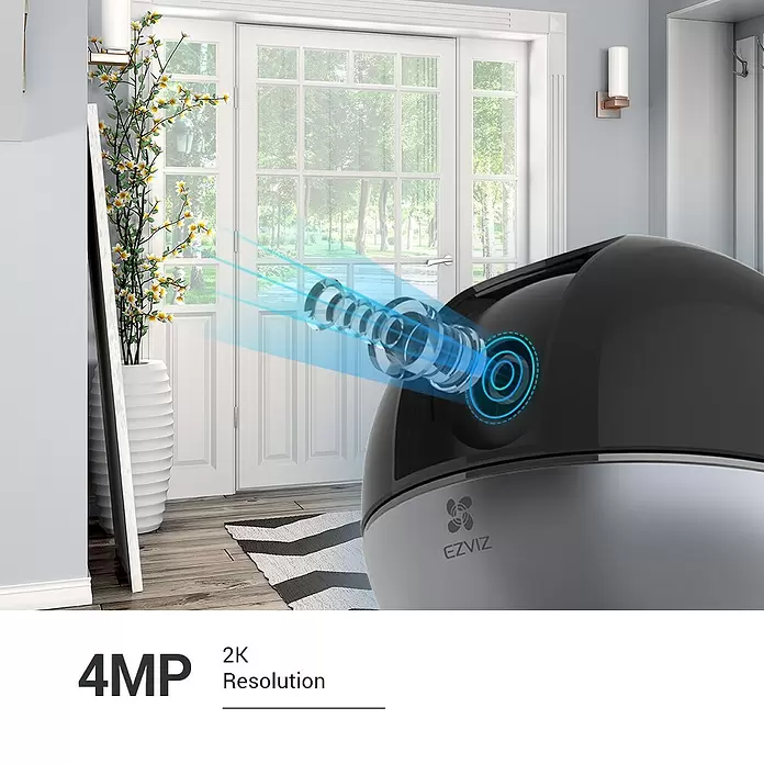 EZVIZ Überwachungskamera C6W - Erfassungswinkel: 360 °, Erfassungsreichweite: 10 m (Infrarot) - Anwendungsbeispiel