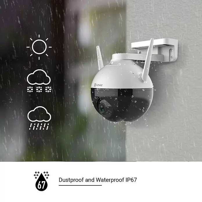 EZVIZ Cámara de vigilancia C8C - Ángulo de detección: 360 °, Alcance de detección: 30 m - Producto en uso