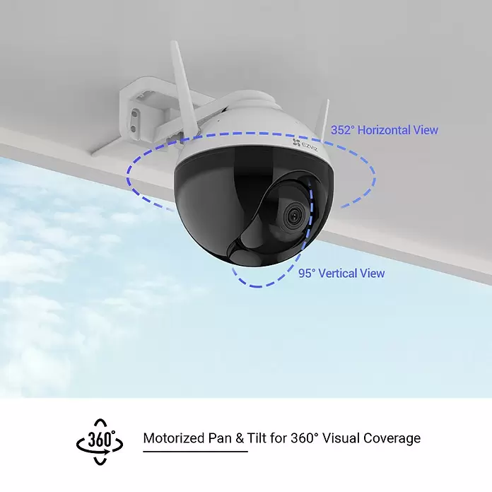 EZVIZ Cámara de vigilancia C8C - Ángulo de detección: 360 °, Alcance de detección: 30 m - Producto en uso